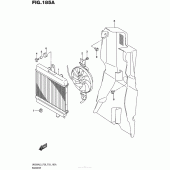 Схема вузла: Радіатор для Suzuki UH200 Burgman