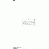 Схема вузла: Ремкомплект прокладок двигуна для Suzuki AN650 Burgman (EU analogue of SkyWave)