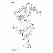 Схема узла: Цепь ГРМ & Натяжитель & Успокоитель для Suzuki DL1000 V-Strom