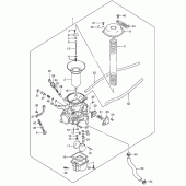Схема узла: Карбюратор (Rear) для Suzuki VS800 Intruder 800