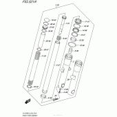 Схема вузла: Вилка передньої осі для Suzuki VL1500 Boulevard C90 BOSS
