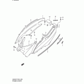 Схема вузла: Бічні панелі (Model x) для Suzuki AN400 Burgman (EU analogue of SkyWave)