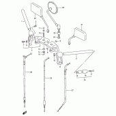 Схема узла: Руль & Тросики для Suzuki GS500
