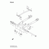 Схема вузла: Задній важіль підвіски (En125-2ak3/huk4/huzk6) для Suzuki EN125