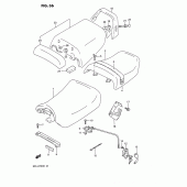 Схема узла: Сиденье для Suzuki GSX-R750