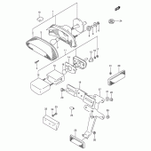 Схема узла: Задний фонарь (Стоп-сигнал) (Model l/m/n) для Suzuki VX800 VX800