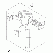 Схема узла: Воздушный фильтр для Suzuki GZ250 Marauder