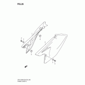 Схема вузла: Бічні панелі для Suzuki DR-Z125 DR-Z125L