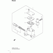 Схема узла: Передний тормозной цилиндр для Suzuki UH200 Burgman