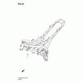 Схема узла: Рама (Model k9) для Suzuki SFV650 Gladius