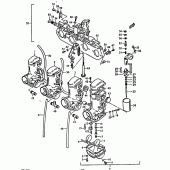 Схема вузла: Карбюратор (Gs1000n, hn, en) для Suzuki GS1000