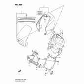 Схема вузла: Накладка фари (Vzr1800zufl2 e19) ​​для Suzuki VZR1800 Intruder M1800R/ Boulevard M109R