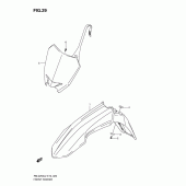 Схема узла: Переднее крыло для Suzuki RM-Z250