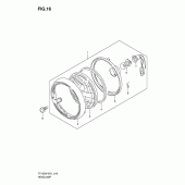 Схема вузла: Фара для Suzuki TF125