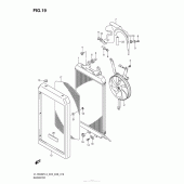 Схема узла: Радиатор для Suzuki VL1500 Boulevard C90T B.O.S.S