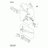 Схема узла: Ручки руля для Suzuki GZ125 Marauder