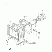 Схема узла: Фара для Suzuki TS125