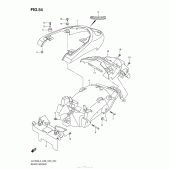 Схема вузла: Заднє крило Suzuki VZ1500 Boulevard M90