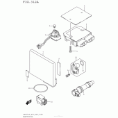 Схема вузла: Електроустаткування (An650L5 E03) для Suzuki AN650 Burgman (EU analogue of SkyWave)