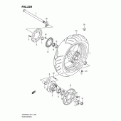 Схема узла: Заднее колесо (Gsf650sal2 e21) для Suzuki GSF650 Bandit
