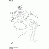 Схема узла: Топливный бак (Gsx-R600L4 E28) для Suzuki GSX-R600