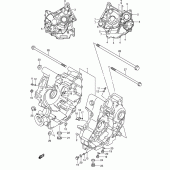 Схема вузла: Картер двигуна для Suzuki SV1000