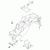 Схема узла: Заднее крыло для Suzuki GSX-R600