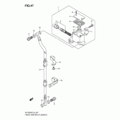 Схема вузла: Передній гальмівний циліндр Suzuki RV125