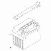 Схема вузла: Акумулятор для Suzuki RGV250