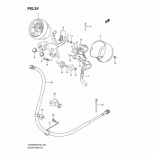 Схема узла: Спидометр для Suzuki TU250