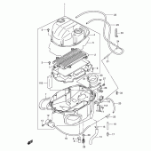 Схема узла: Воздушный фильтр для Suzuki TL1000