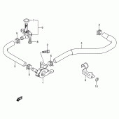 Схема узла: Топливный кран для Suzuki RM-Z450