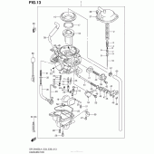 Схема вузла: Carburetor (Dr-Z400Sl4 E28) для Suzuki DR-Z400 DR-Z400S