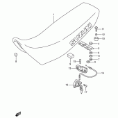 Схема вузла: Сидіння (Model s/t) для Suzuki DR650 DR650RSE