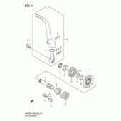 Схема вузла: Кікстартер для Suzuki RM125