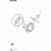 Схема вузла: Статор & Ротор для Suzuki DR650 DR650SE