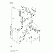 Схема узла: Патрубок системы охлаждения (Vl1500Btl3 E33) для Suzuki VL1500 Boulevard C90T B.O.S.S