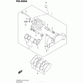 Схема вузла: Задній гальмівний супорт для Suzuki DR650 DR650SE