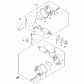 Схема узла: Поворотники для Suzuki GZ250 Marauder