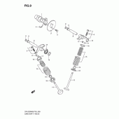 Схема узла: Распредвал & Клапан для Suzuki DR125