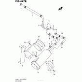 Схема вузла: Система вентиляції бензобака (Vl800Tl7 E33) для Suzuki VL800 Boulevard C50