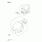 Схема узла: Сиденье (Vl800l1 e24) для Suzuki VL800 Intruder C800/ Boulevard C50