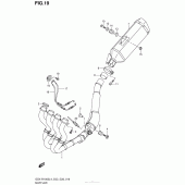Схема вузла: Вихлопна система (Gsx-R1000L4 E03) для Suzuki GSX-R1000