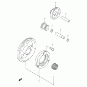 Схема вузла: Привід стартера для Suzuki DR-Z250