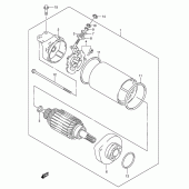 Схема вузла: Електричний стартер для Suzuki LS650 Boulevard S40