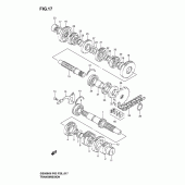 Схема узла: Трансмиссия для Suzuki GS500