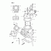 Схема узла: Цилиндр для Suzuki RMX250