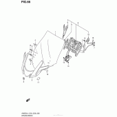 Схема вузла: Вітрове скло для Suzuki AN650 Burgman (EU analogue of SkyWave)