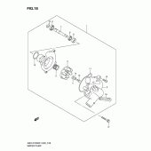 Схема вузла: Водяний насос Suzuki GSX-R1000