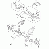 Схема узла: Подножки для Suzuki GSX-R750